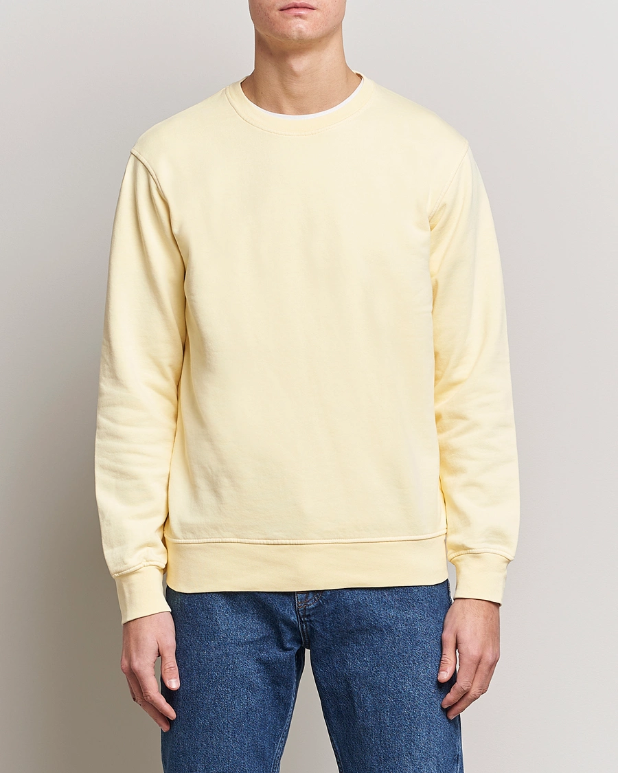Colorful Standard Classic Organic Crew Neck Sweat Soft Yellow
