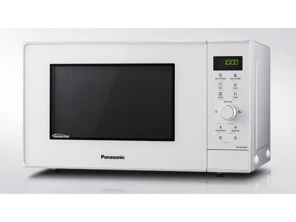 Panasonic NN-GD34HWSUG, Bordplade, Grill mikroovn, 23 L, 1000 W, Knapper, Dreje, Hvid