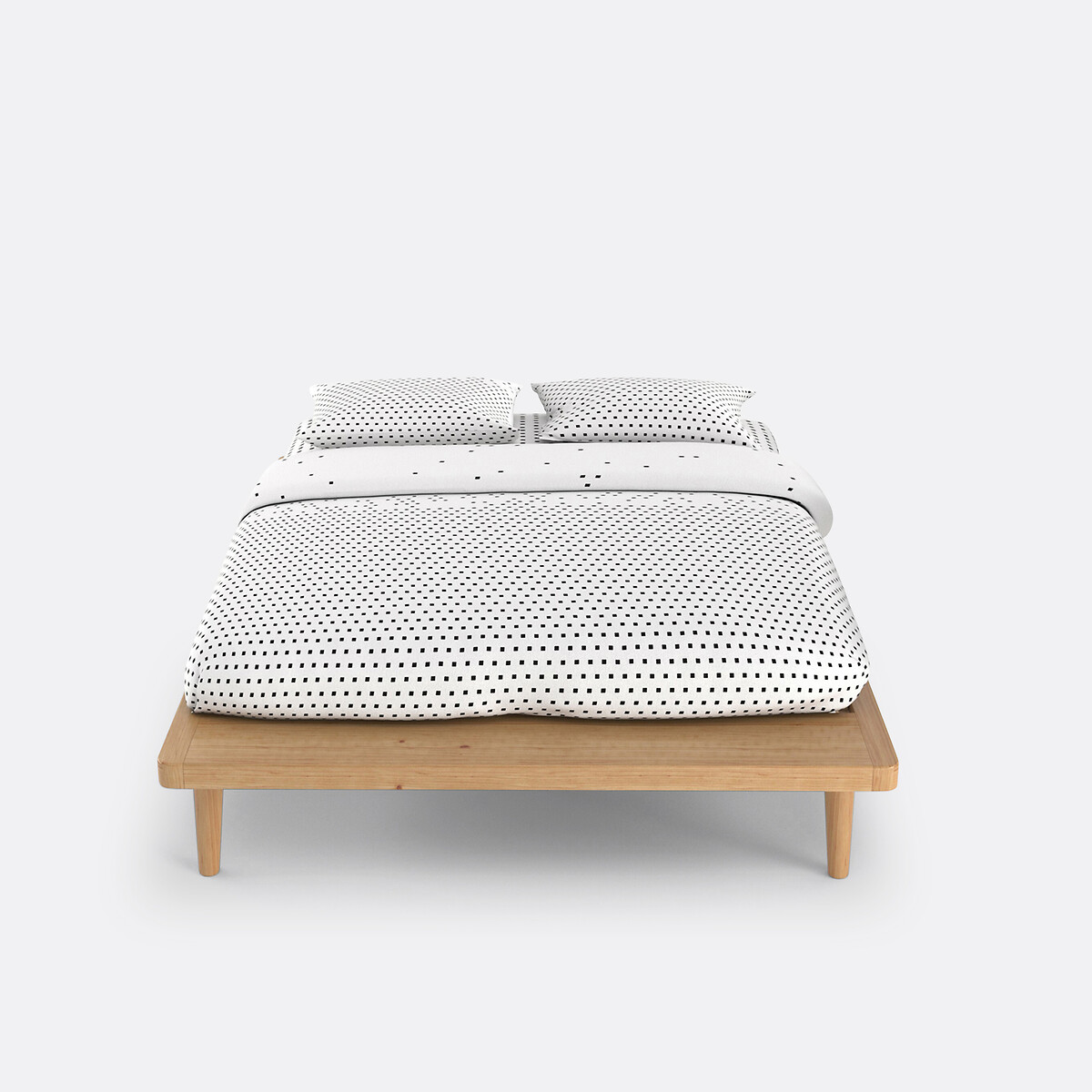 LA REDOUTE INTERIEURS<br>Cama plataforma em pinho maciço + base de cama, Jimi