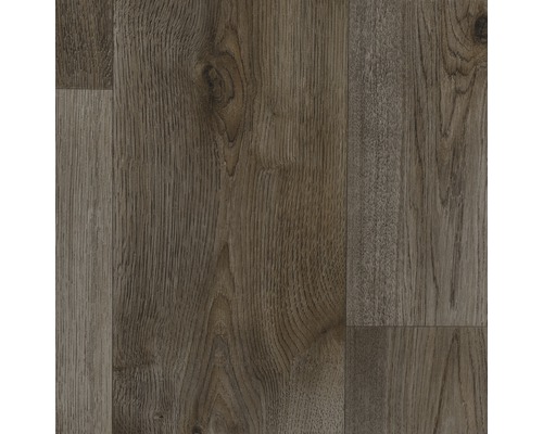 PVC vloer Balder houtplank donker 200 cm breed (per meter verkocht)