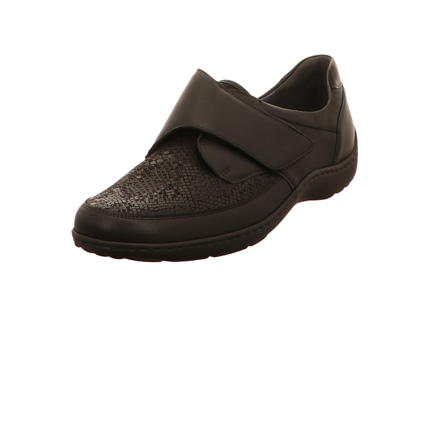 Waldläufer Halbschuh schwarz schwarz