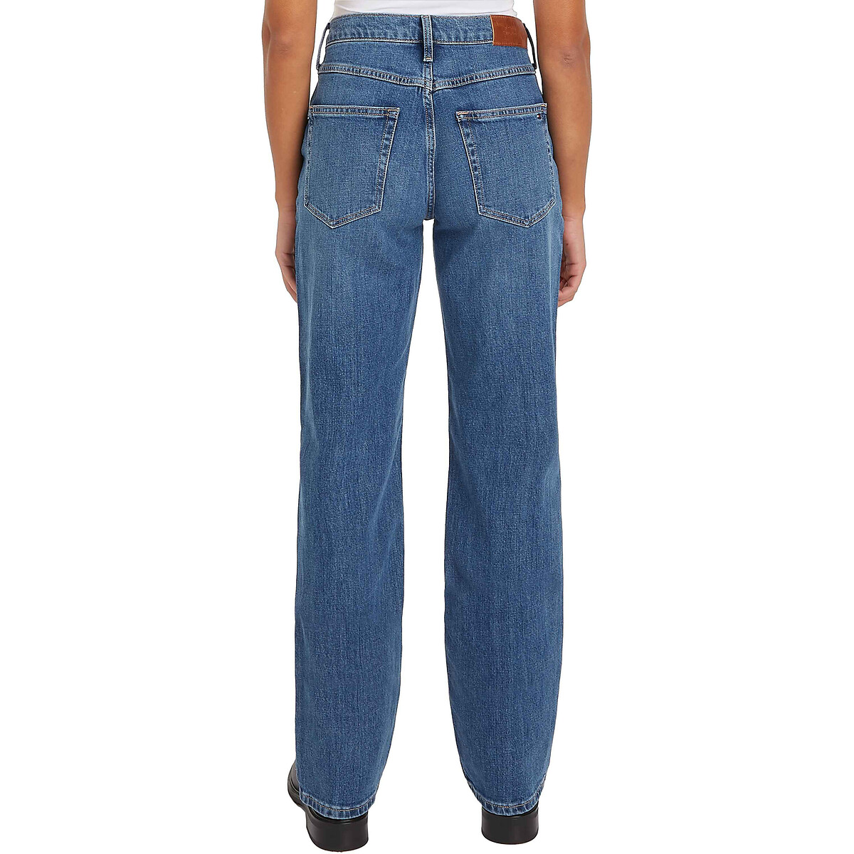 TOMMY HILFIGER<br>Calça jeans reta em denim elástico