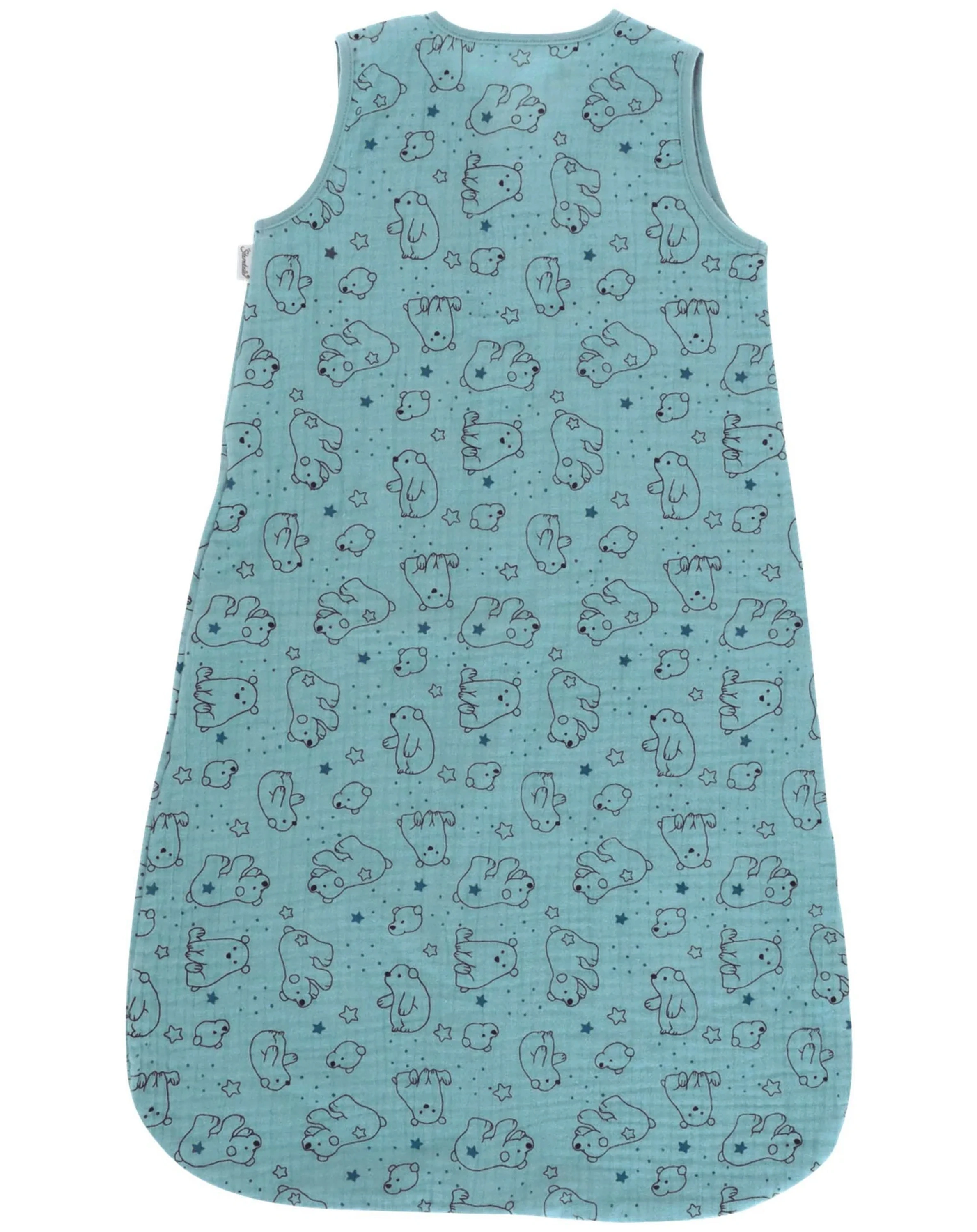 Musselin-Schlafsack ELIA EISBÄR in türkis