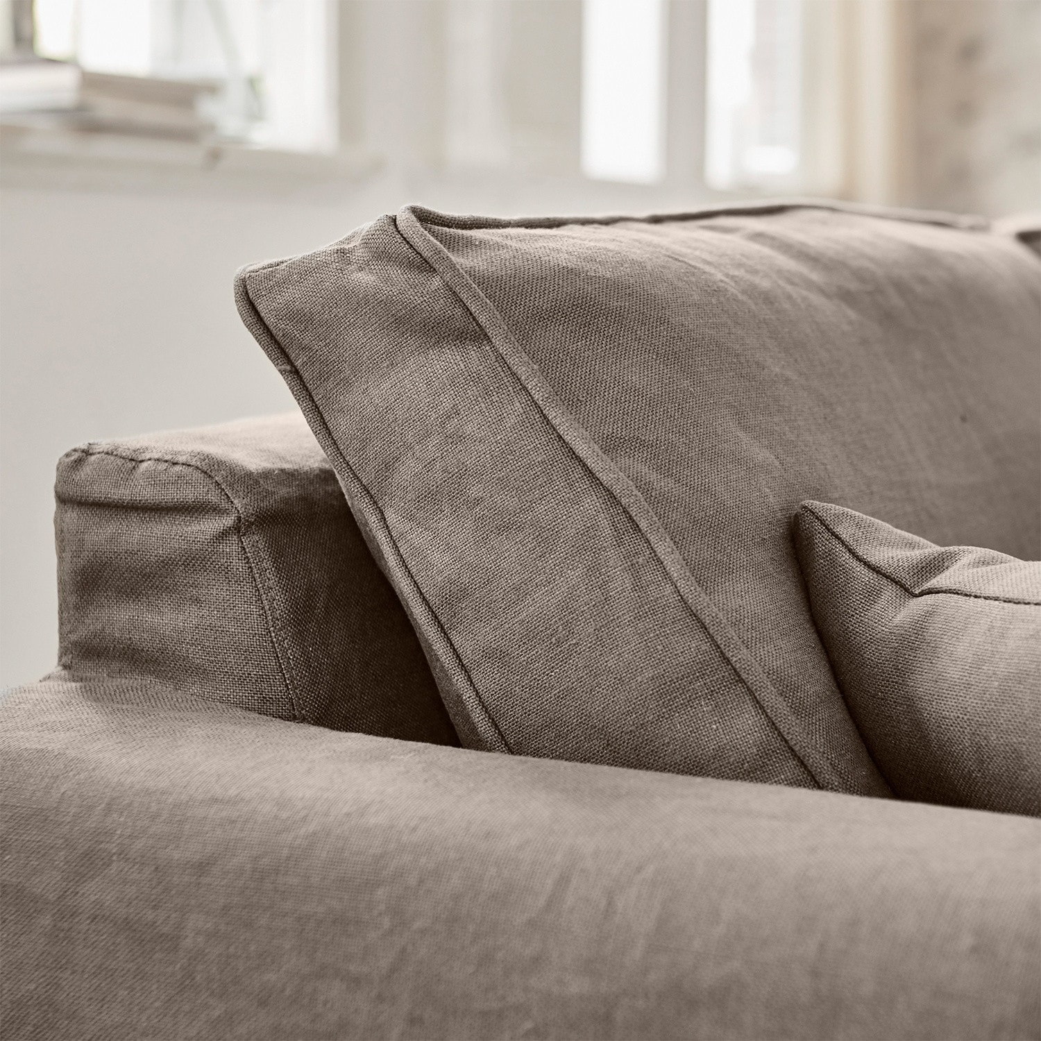 Sofa Seaford Ecksofa links | grau