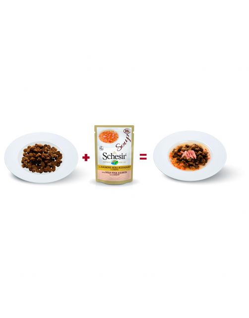 Schesir Maaltijdzakjes Cat Soup 85 g - Kattenvoer