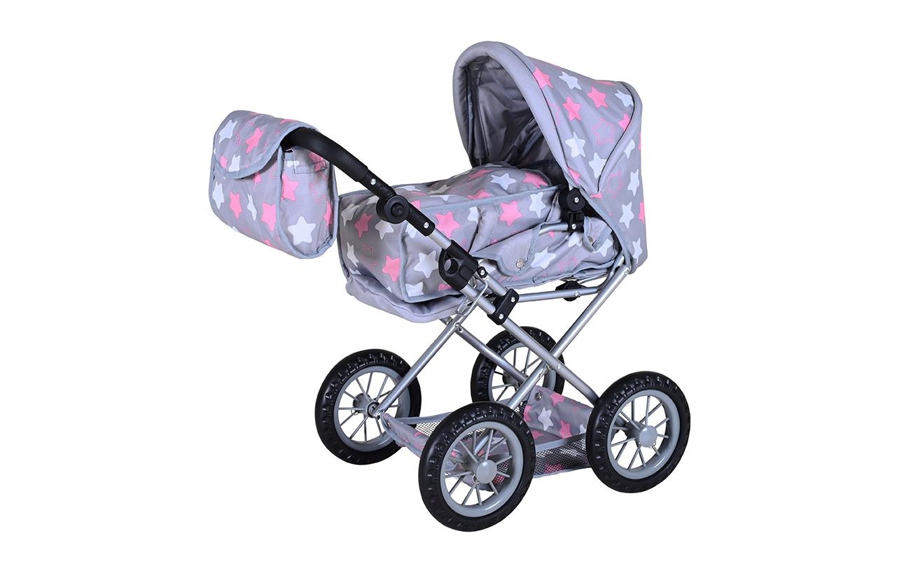 Knorrtoys® Puppenwagen »Ruby Star Grey Pink«