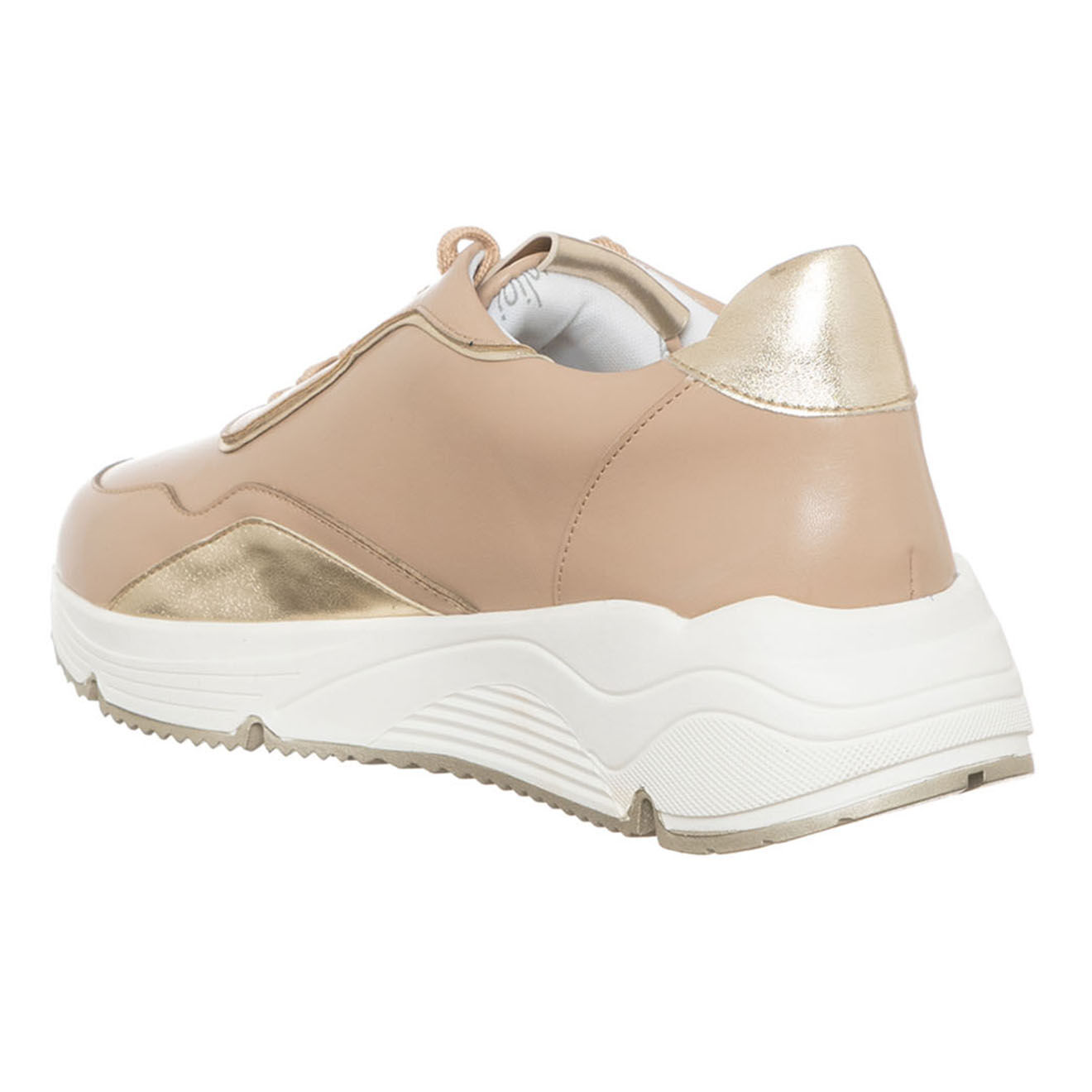Tua By Braccialini Sneakers en Cuir Koda beiges
