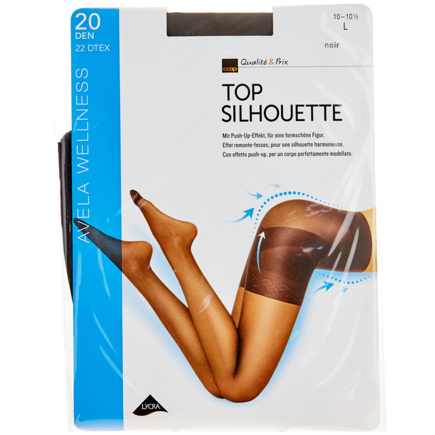 Avela Strumpfhose Top Silhouette Noir