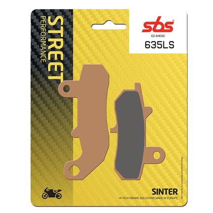 Plaquettes de freins SBS 635LS Sinter Métal Fritté arrière