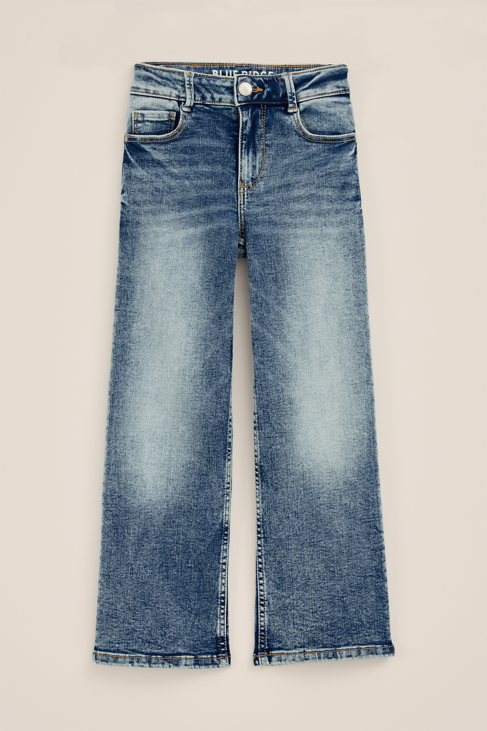 Meisjes wide leg jeans met stretch Blue Ridge Lichtblauw