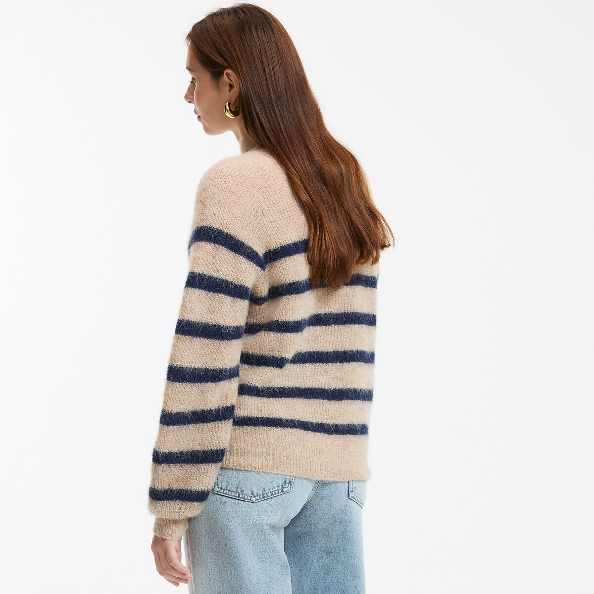 COLEÇÕES LA REDOUTE<br>Gestreepte trui em alpaca mista Signature ARISTIDE