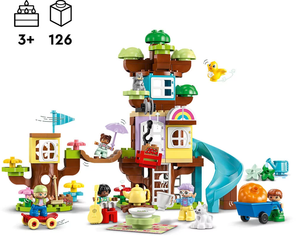 LEGO®DUPLO®MA VILLE 10993 - LA CABANE DANS L’ARBRE 3-EN-1