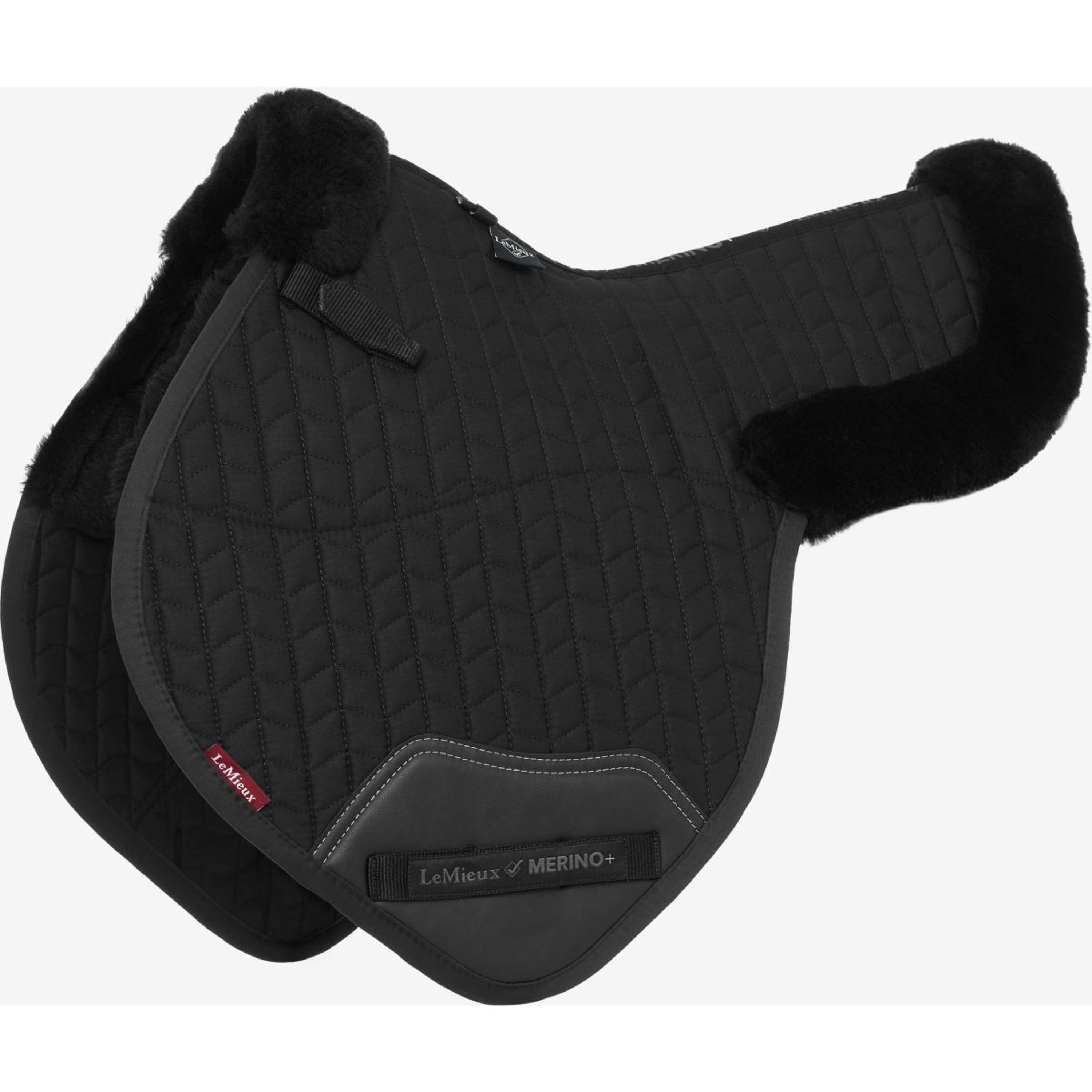 LeMieux Zadeldekje Merino+ Half Onderlegd CC Zwart