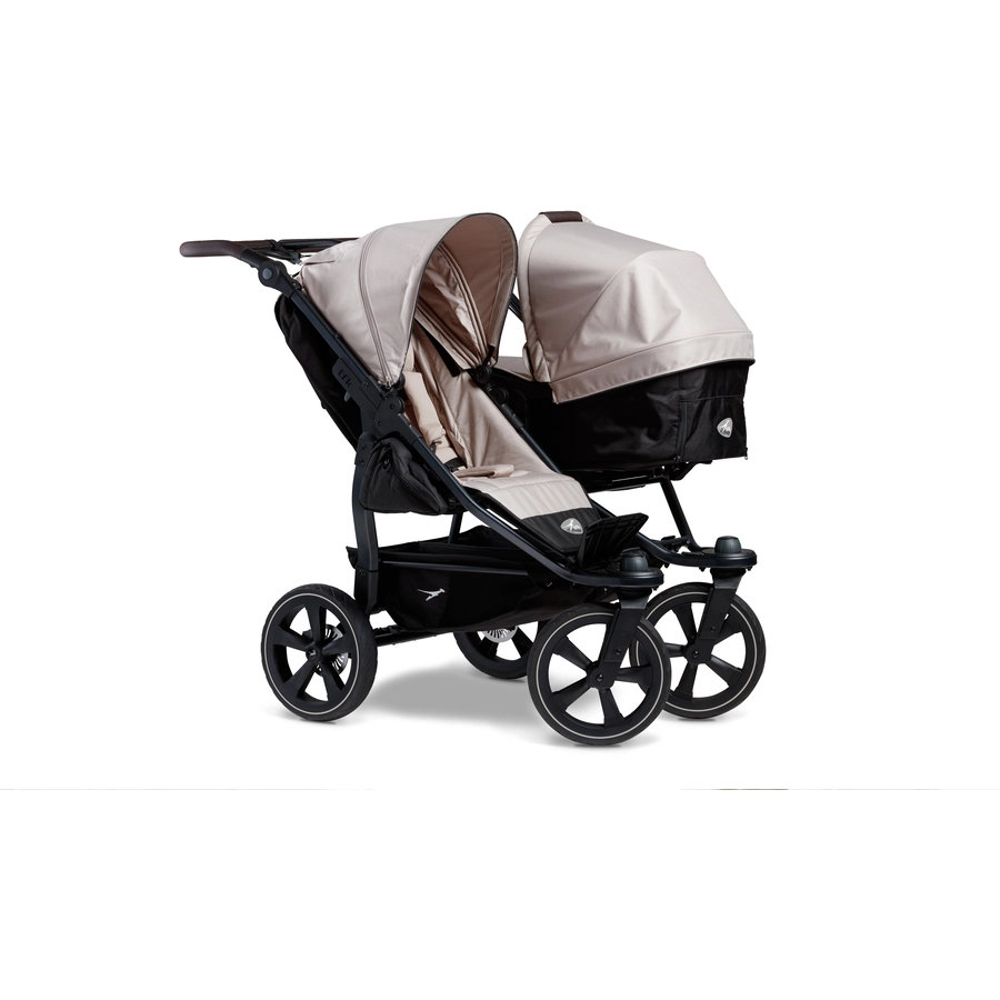 tfk Geschwisterwagen Duo 2 mit Luftkammer-Set Sand