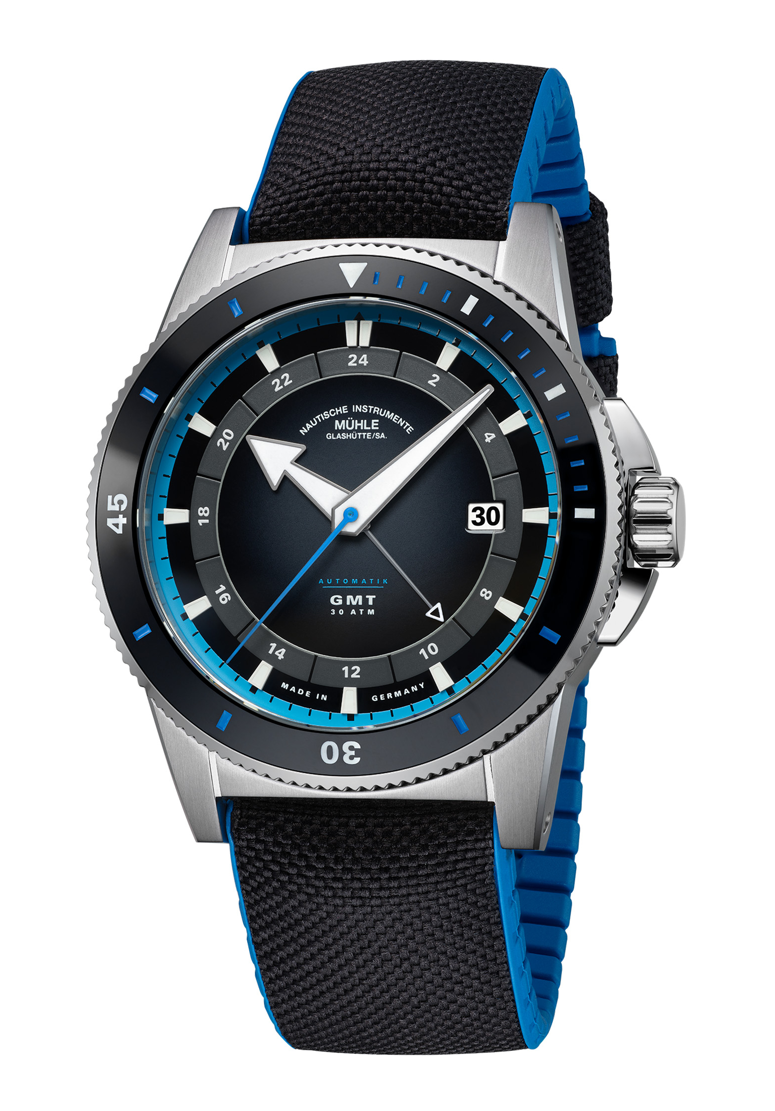 Mühle Glashütte Sportivo Travel GMT M1-52-13-CK