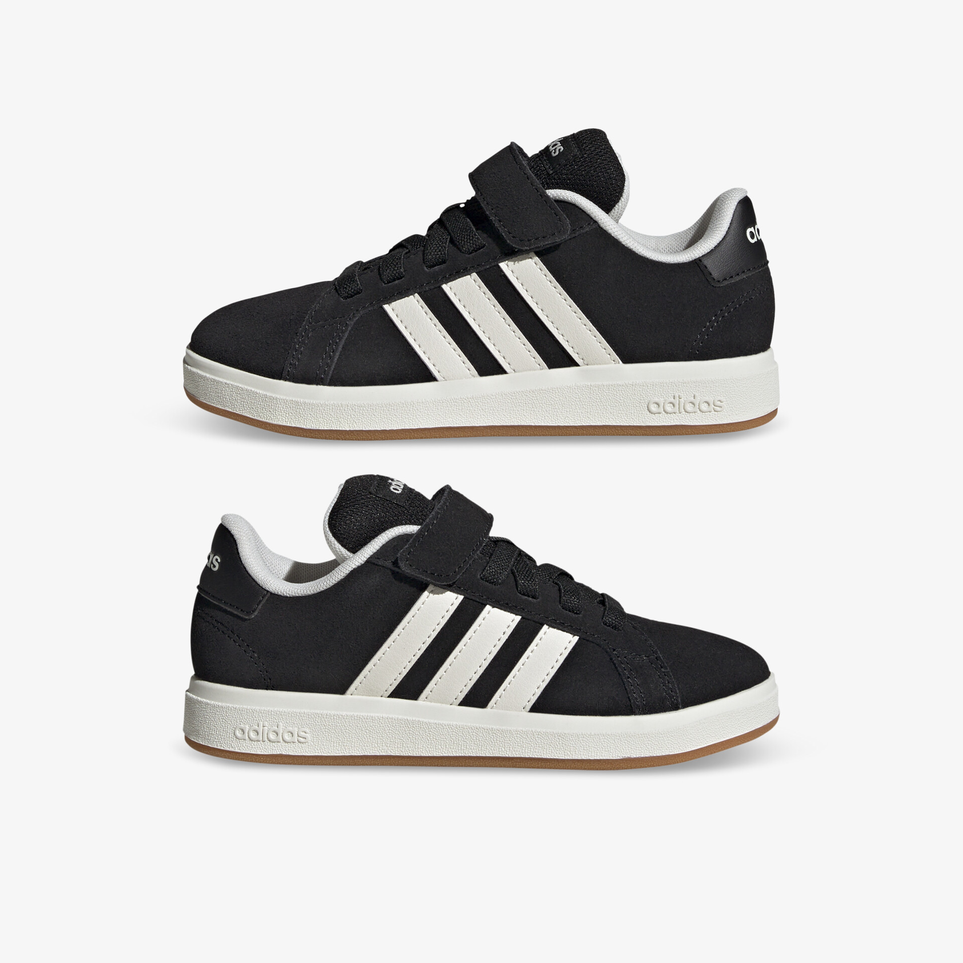 adidas Grand Court 00S Kinder Sneaker Low schwarz