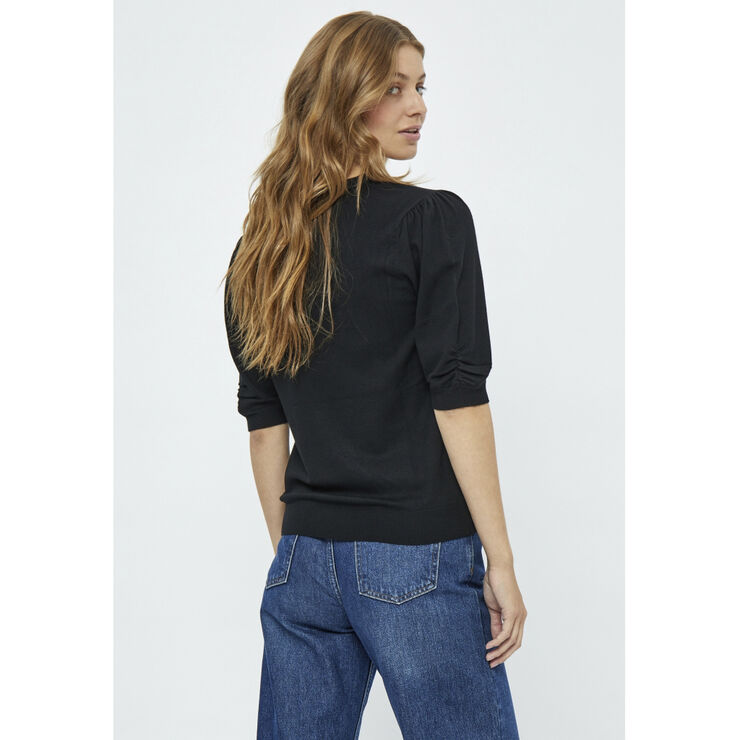 Minus MSPam Scoop Neck Knit T-Shirt Black