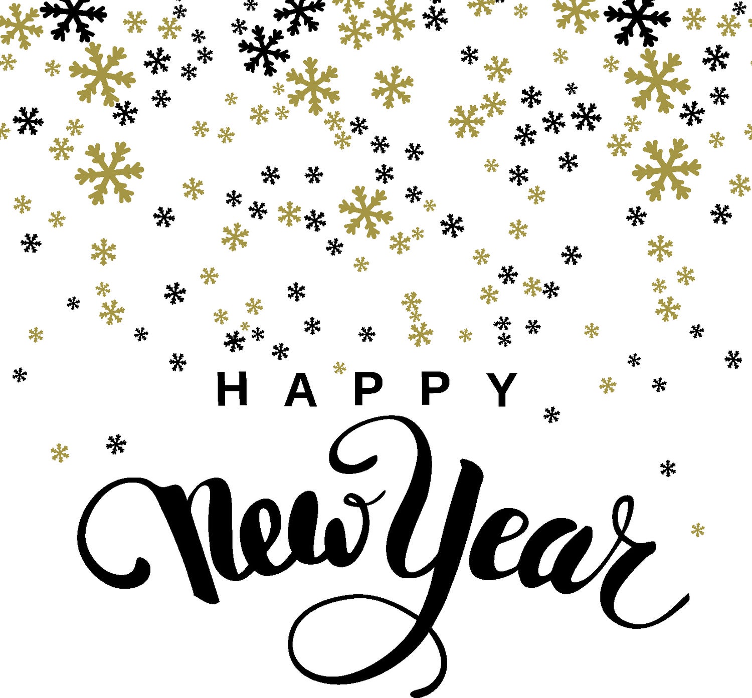 Duni servet Happy New Year wit 33 x 33 cm 20 stuks