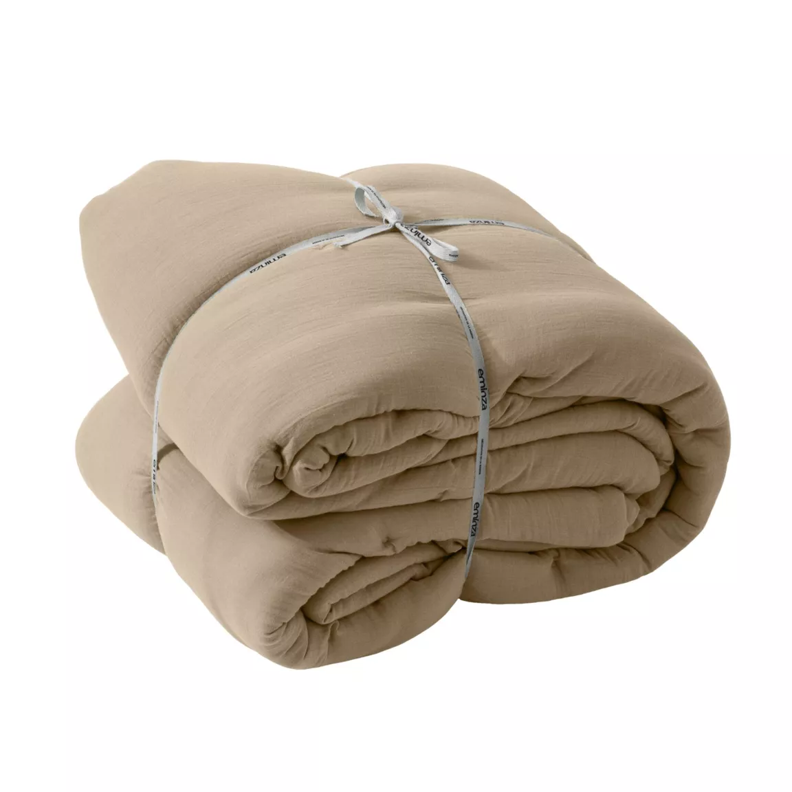 Couvre-lit matelassé gaze de coton (180 x 240 cm) Gaïa Ficelle