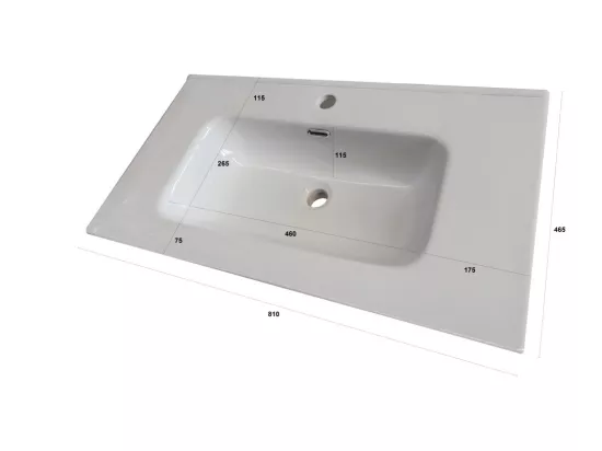 Composition de salle de bain 4 pièces LARISSA oxyde