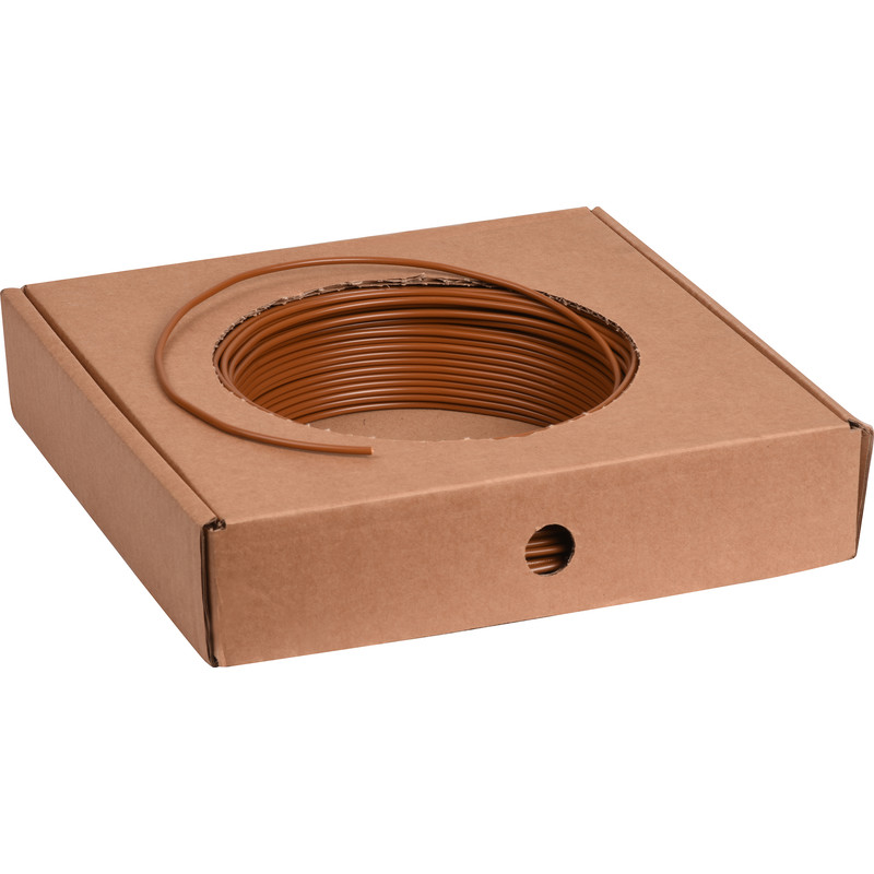 Installatiedraad VD H07V-U 100m 2,5mm² Bruin