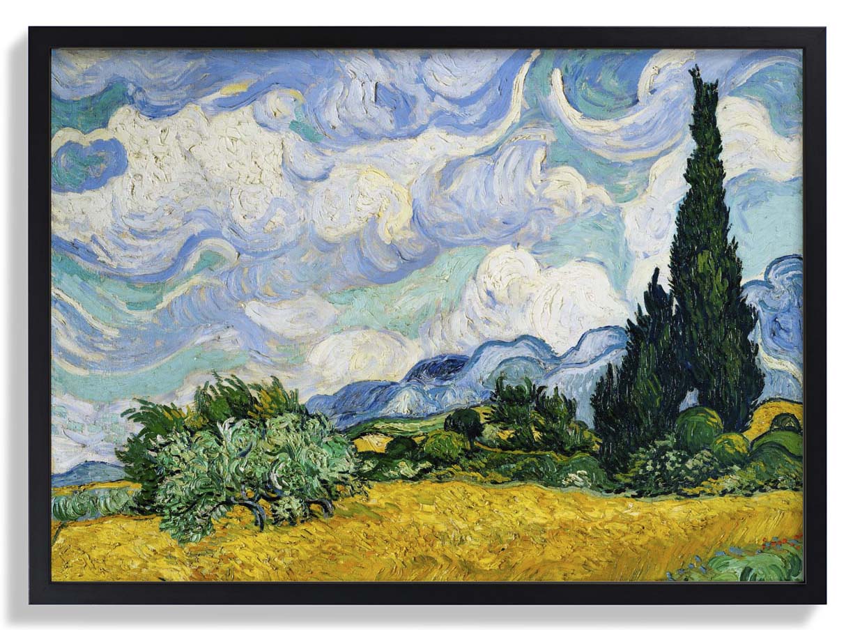 Weizenfeld mit Zypressen von Van Gogh