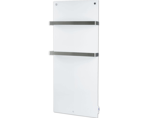 EUROM Sani 600 infraroodstraler, 115 x 46,5 cm, wit, 600 W, met wifi en 2 handdoekrekken