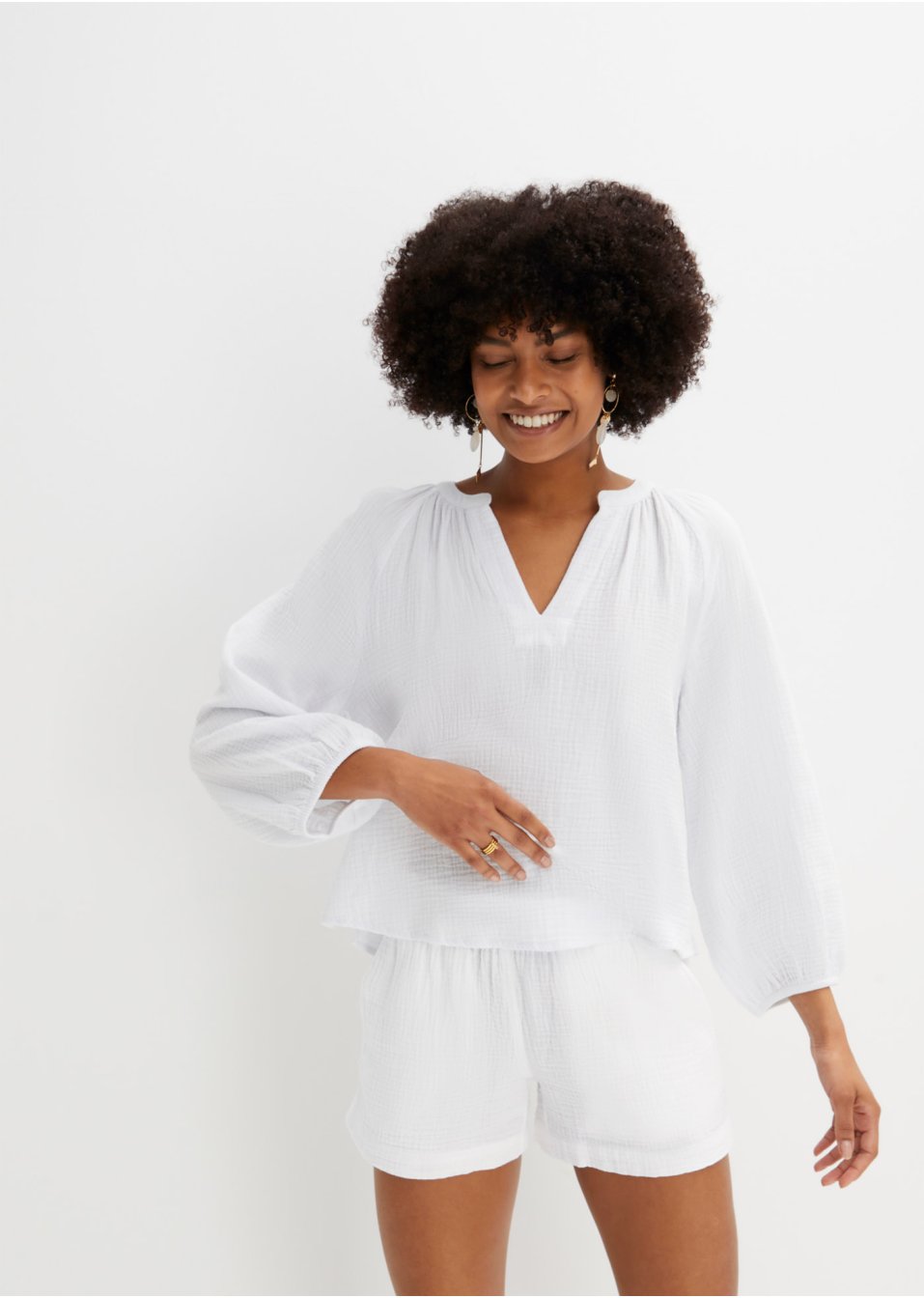 Blouse en gaze de coton