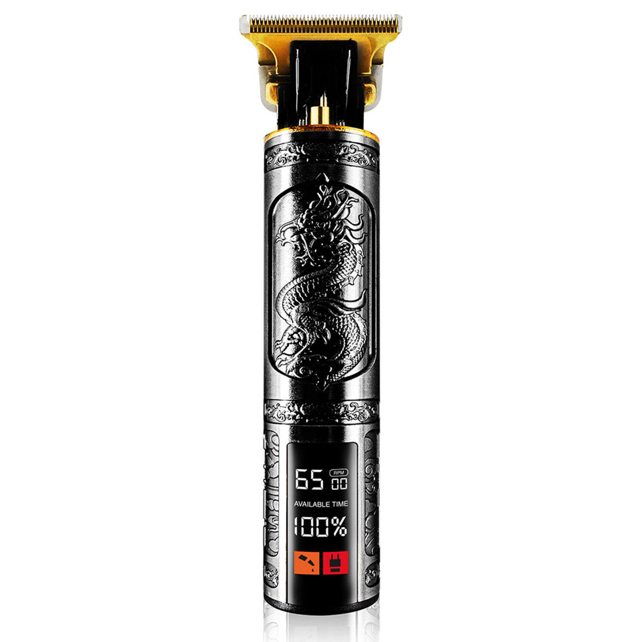 Becker Shaves & Trims Tondeuse sans fil avec ecran led dragon noire