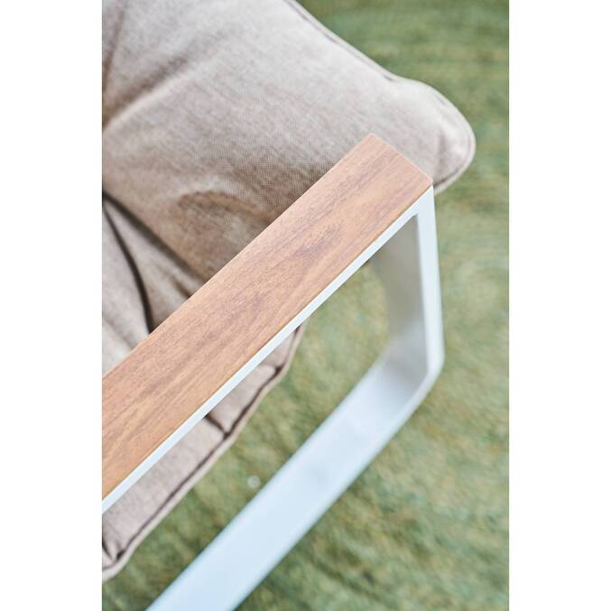 Fauteuil à bascule FELINIO Taupe