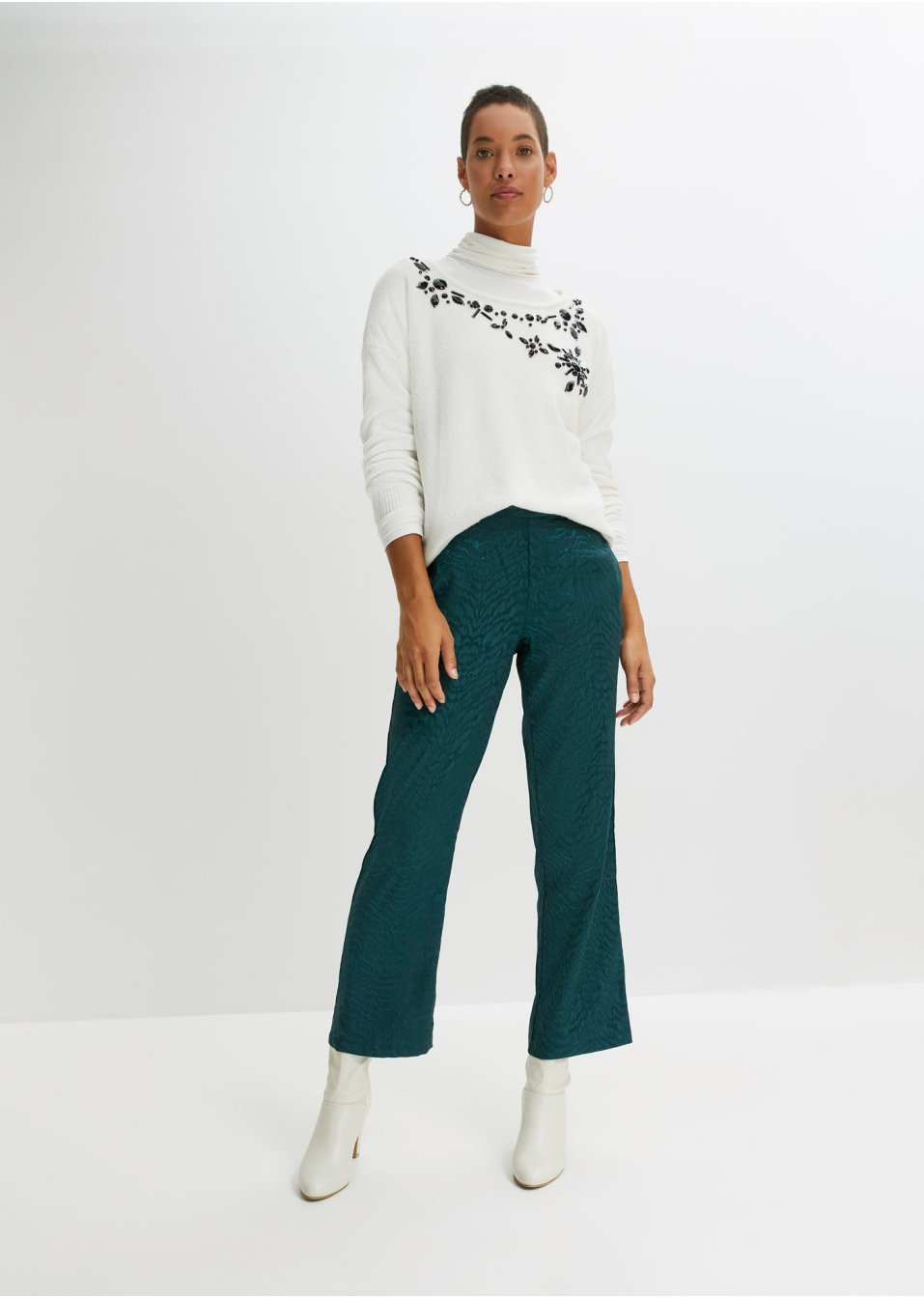 Pantalon jacquard