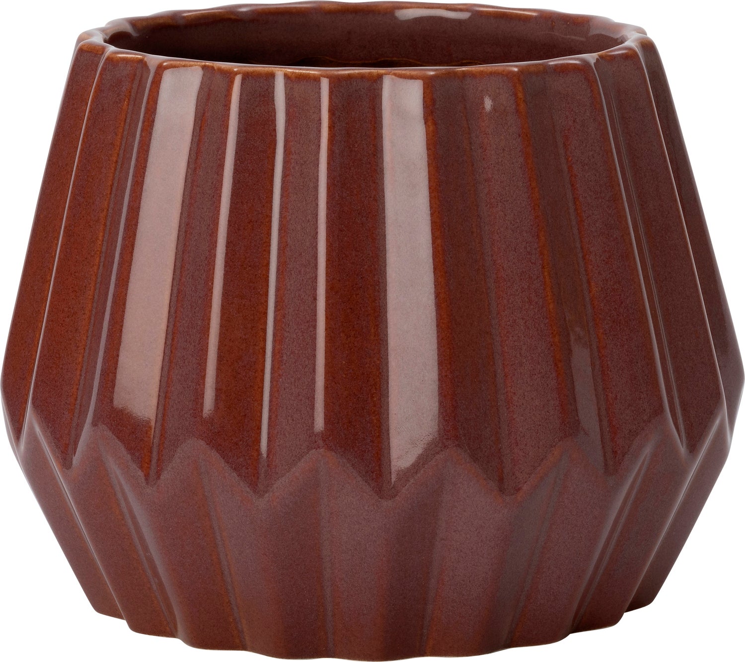 Intratuin bloempot Storm rood D 17 H 13 cm