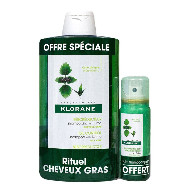 Shampooing séborégulateur ortie 400ml + shampooing 50ml offert