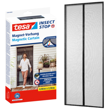 tesa Insect Stop magnetische deurhor 90x220 cm antraciet