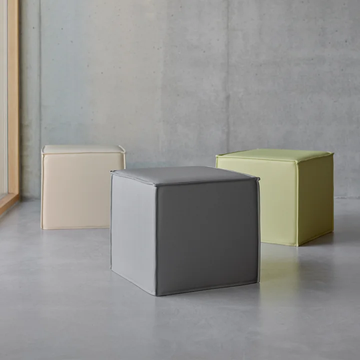 Softline - Space Hocker, anthrazit (Stoff Filz 610)