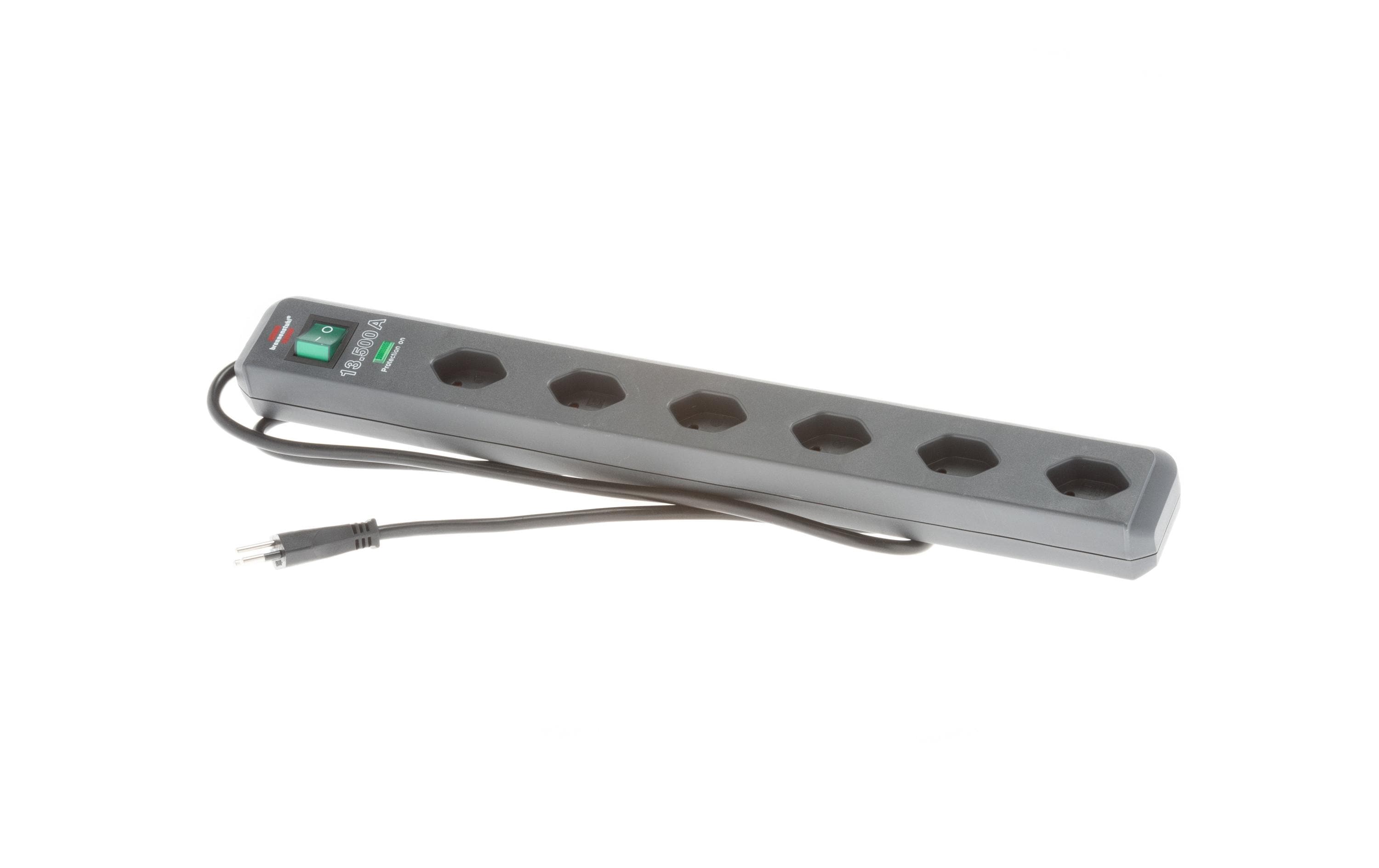 Steckdosenleiste Eco-Line 6x T136-Fach Steckdosenleiste mit Schalter