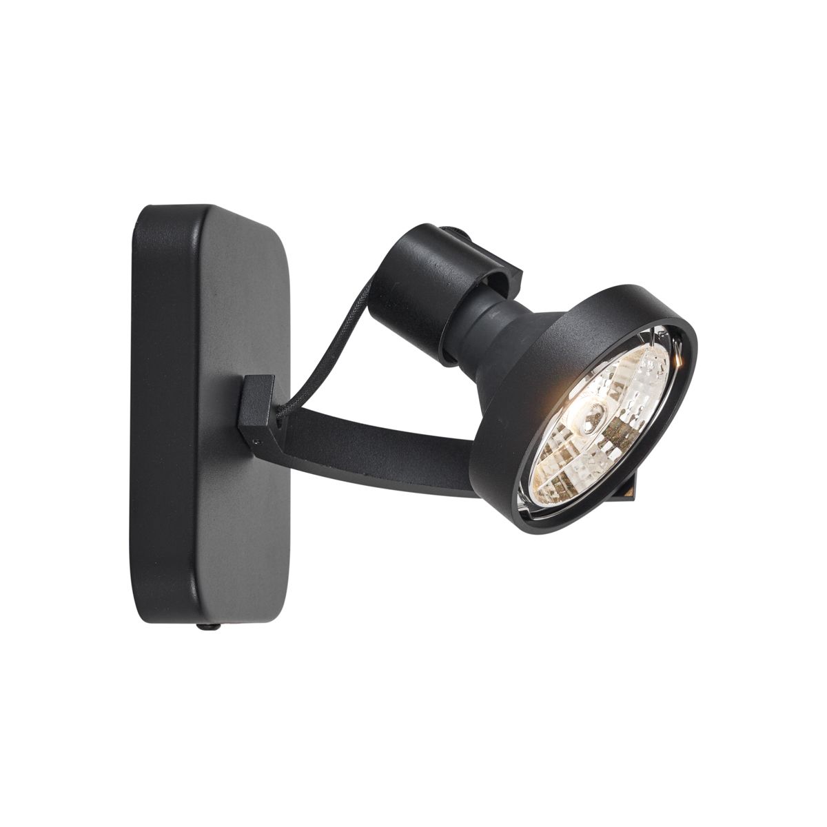 Design plafondspot zwart GU10 70mm draai- en kantelbaar - Vo