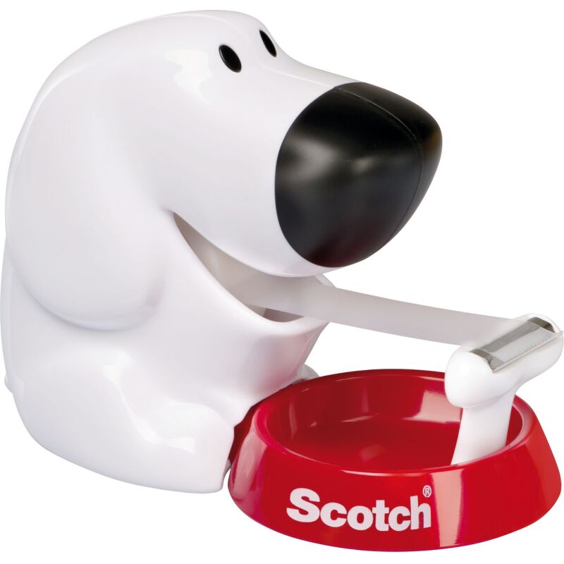 Dévidoir adhésif chien Scotch avec rouleau