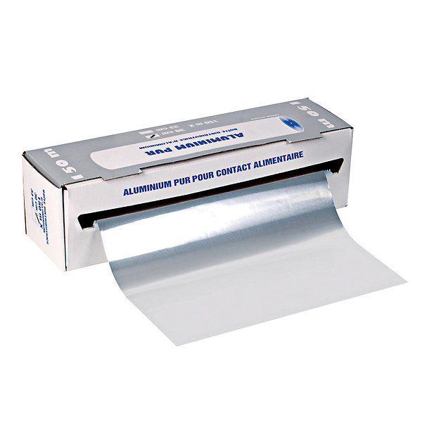 Papier aluminium en rouleau de 150 m x 30 cm, l'unité