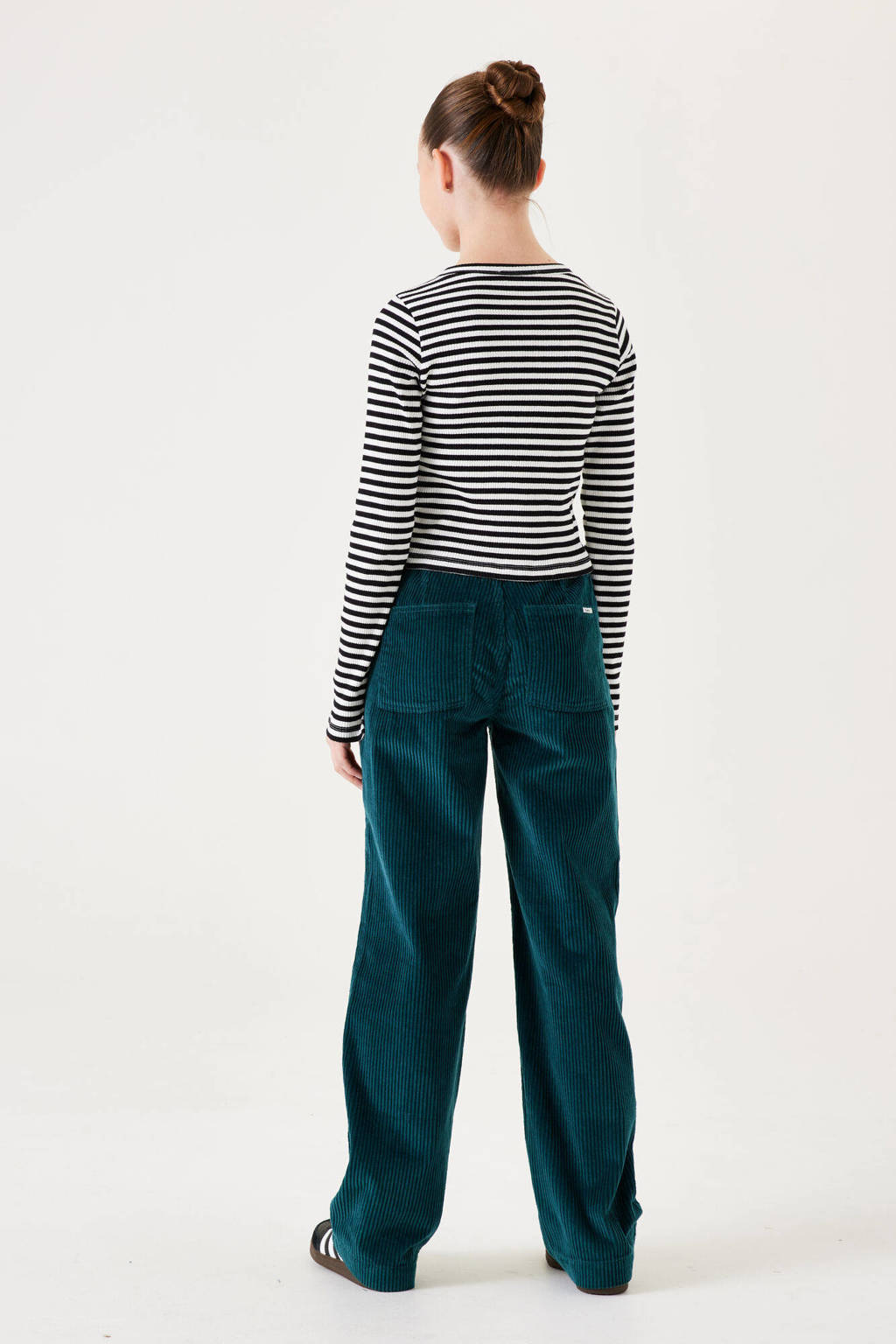 Garcia gestreepte longsleeve zwart/wit