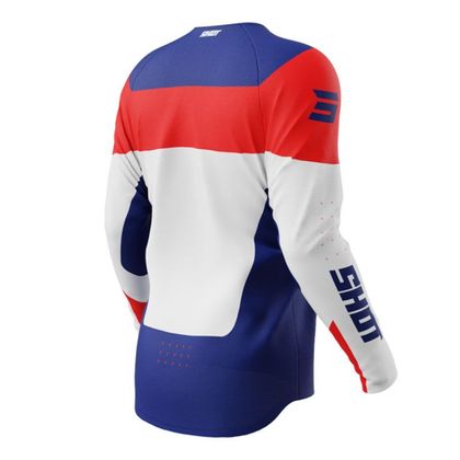 Maillot cross Shot DRAW - LEAGUE - ENFANT - Bleu / Rouge