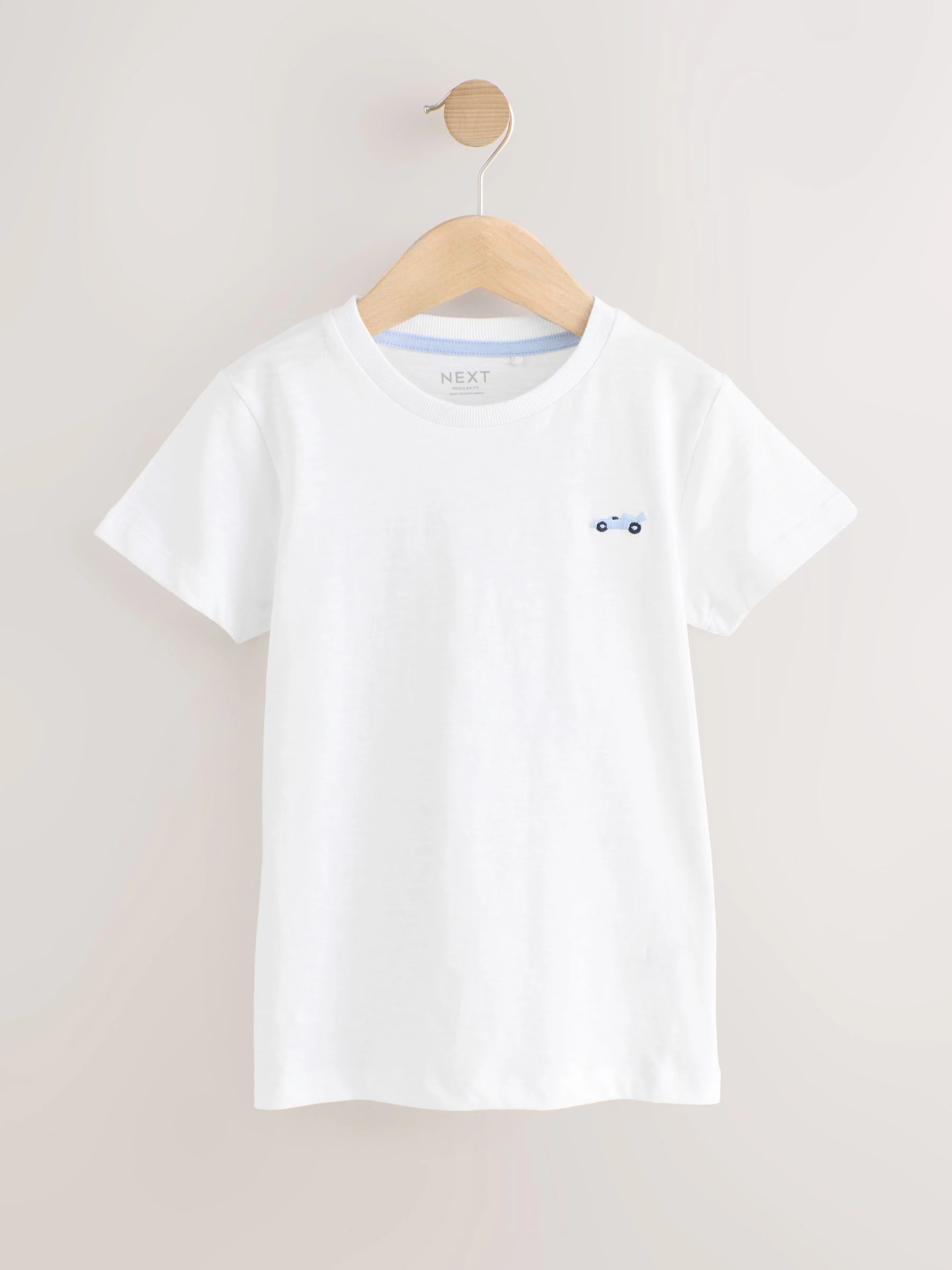 Blauw - Set van 5 T-shirts met korte mouwen (3mnd-7jr)