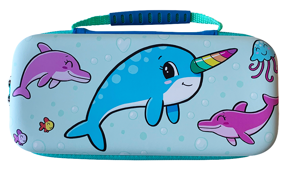 Narwhal Case Aqua / Blue Switch Lite Case
