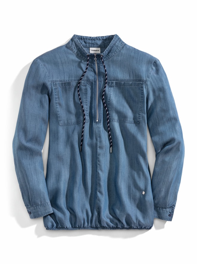Lyocell-Blouson-Bluse