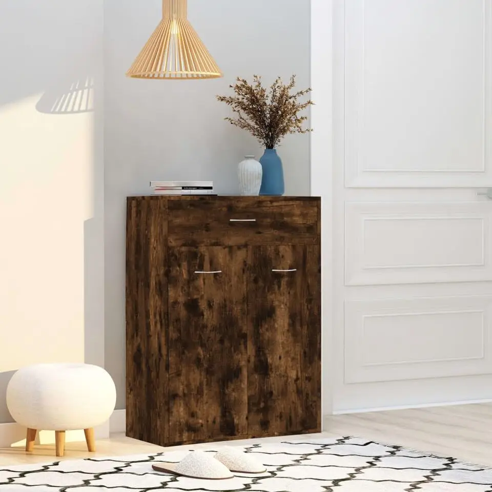 vidaXL - Schoenenkast - Bruin - Bewerkt hout