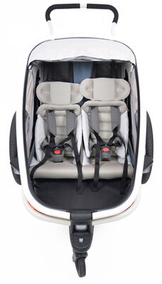 Hamax Outback Reclining Sykkelvogn, Navy/White