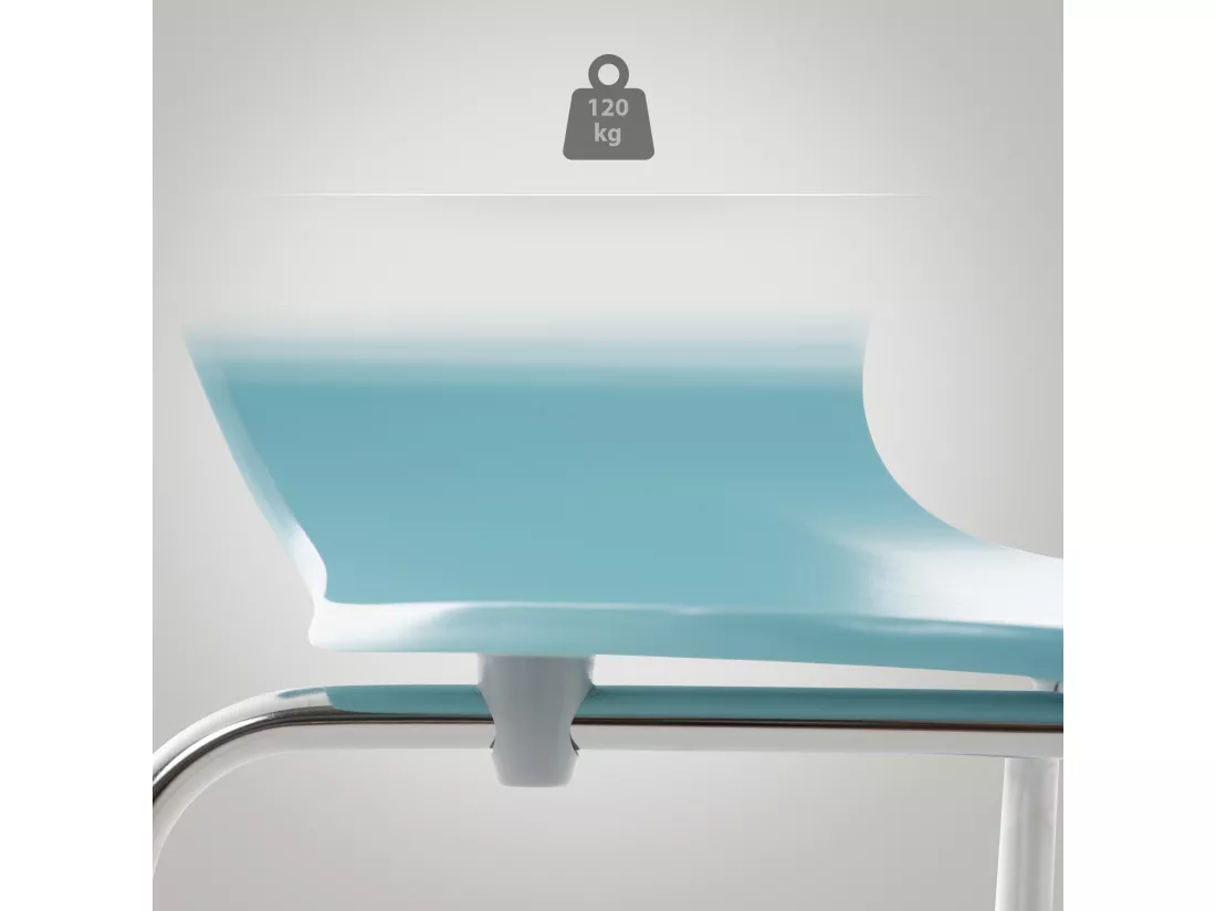 Lot de 2 Chaise de conférence - Bois & Nature - Bleu clair - Calisto