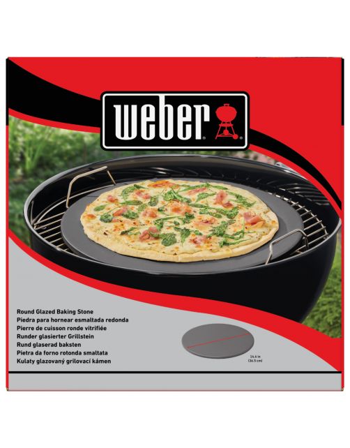Weber Pizzasteen Geglazuurd - Barbecue - Ø 36 cm