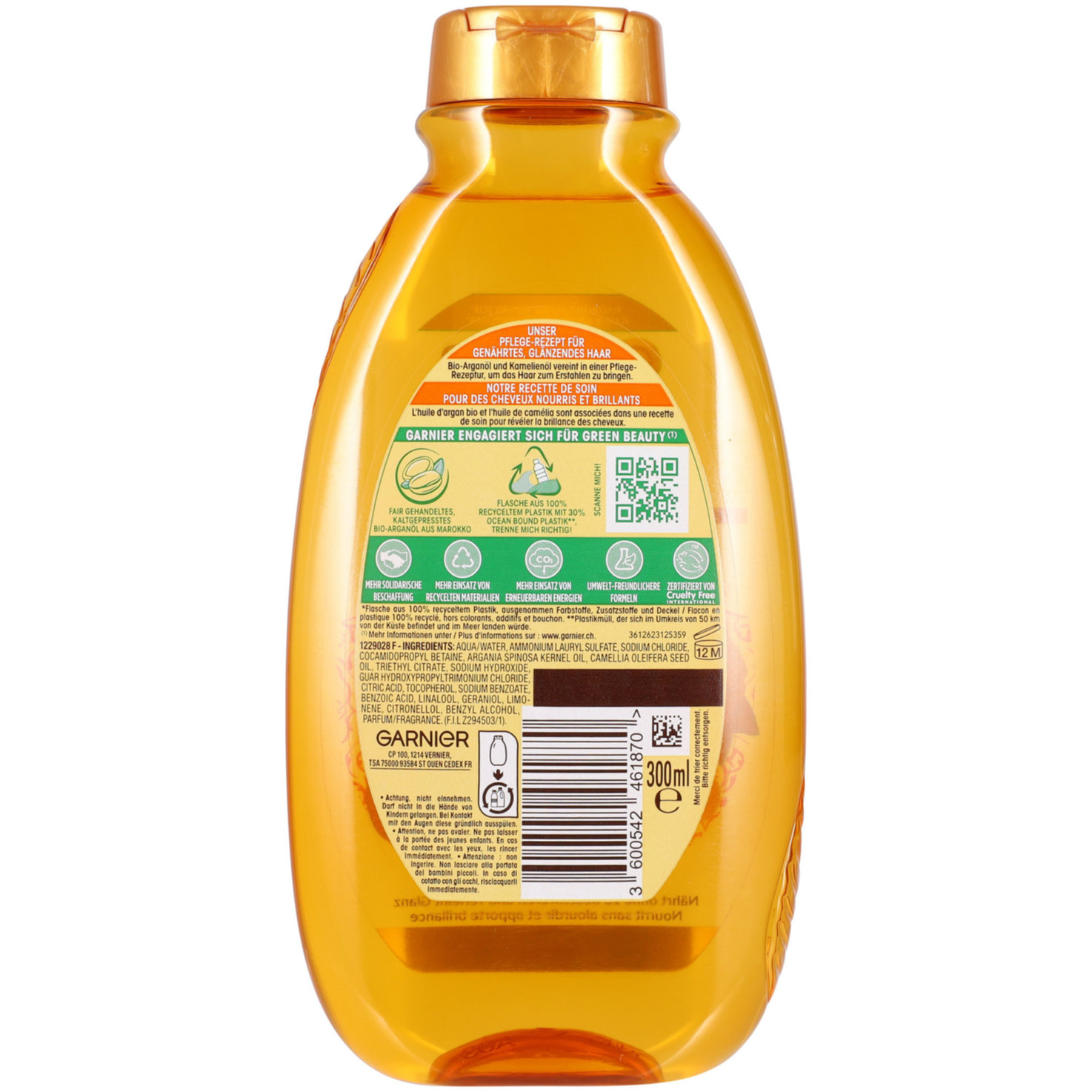 Garnier Ultra Doux Pflegendes Zauberhaftes Shampoo mit Kamelien- und Arganöl