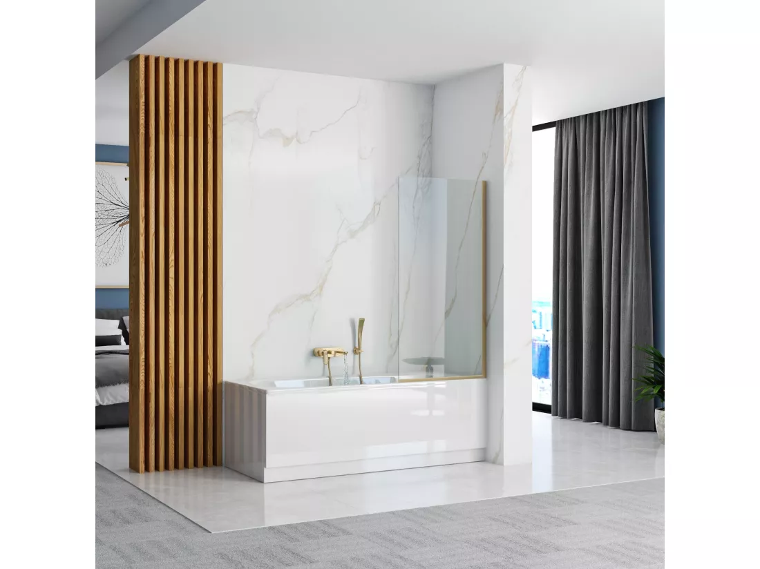 Pare-Baignoire Rea Elegant 80 Gold